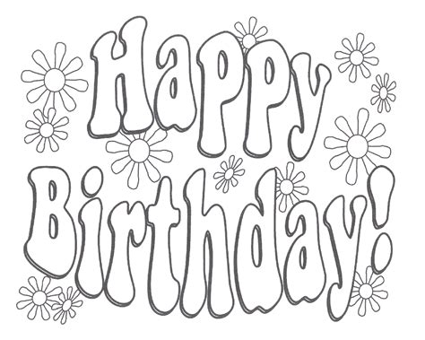 Gambar Happy Birthday Mom Free Coloring Page Kid Crafts Pinterest ...