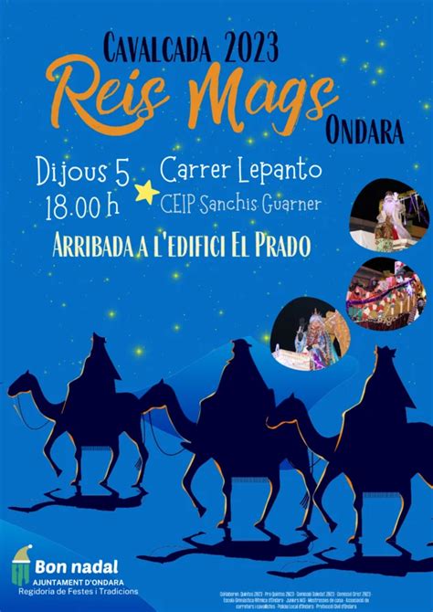 Horario E Itinerario De La Cabalgata De Los Reyes Magos De Ondara