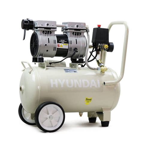 Hyundai HY7524 5 2CFM 1HP 24 Litre Oil Free Direct Drive Silenced Air