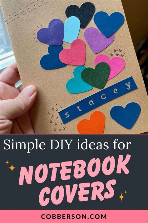 Cute Notebook Covers Diy Simple Ideas Cobberson Co