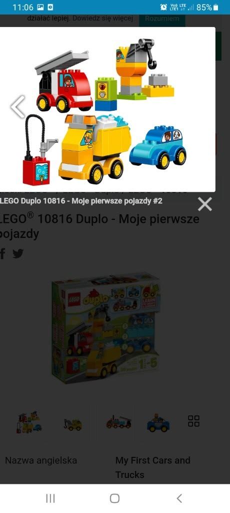 Lego Duplo Moje Pierwsze Pojazdy M Hak Leszno Licytacja Na