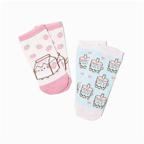 Pusheen® Milk Ankle Socks 2 Pack Claires