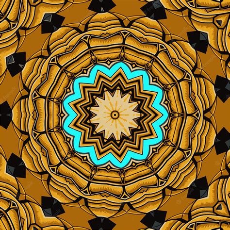 Premium Vector Mandala Doodle Fantasy Flower Decorated Background