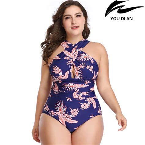 Aliexpress Buy New One Piece Swimsuit Women Plus Size Swimwear