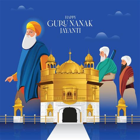 Illustration Of Happy Gurpurab Guru Nanak Jayanti Festival Of Sikh