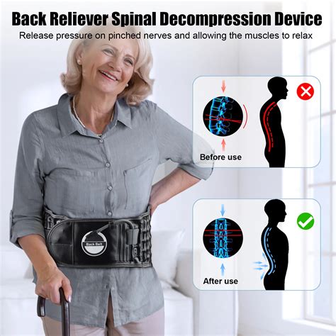 Lumbar Decompression Brace Spinal Air Traction Belt For Lower Back Pain