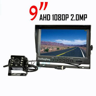 9 IPS HD Rear View DVR Monitor AHD 1080P 8LED Backup Camera Dash Cam