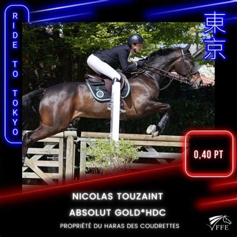 Le Haras Des Coudrettes 0 40 Pts Pour Absolut Gold HDC Et Nicolas