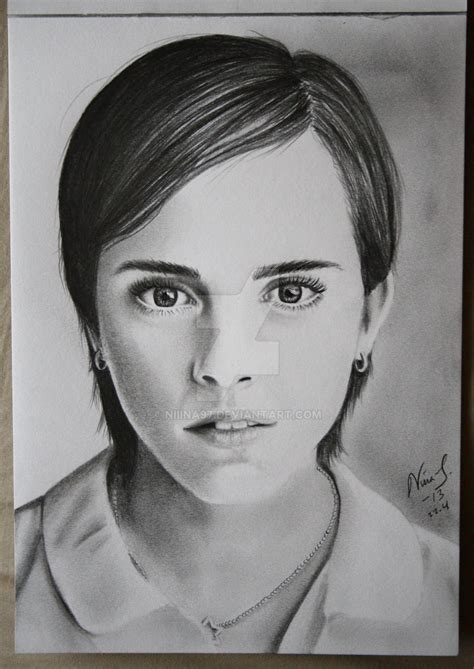 Emma Watson Drawing By Niiina97 On Deviantart