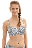 Panache Anya Stripe Bandeau Bikini Top Sw