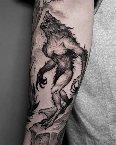 The Best Wolf Tattoo Ideas Werewolf Tattoo Black Ink Tattoos