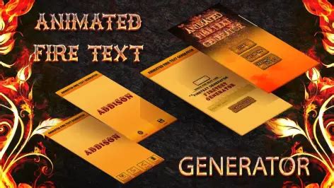 Download Animated Fire Text Generator : Flaming Text android on PC