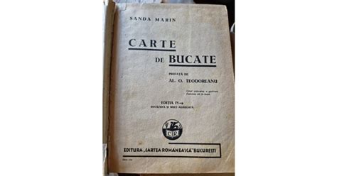 Carte De Bucate Sanda Marin Okazii Ro