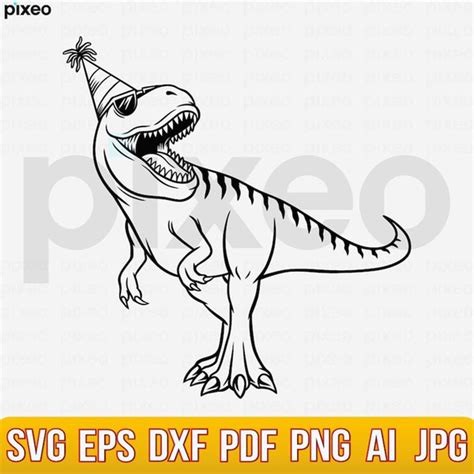 Dinosaur Birthday Boy Svg T Rex Svg T Rex Birthday Shirt Inspire Uplift