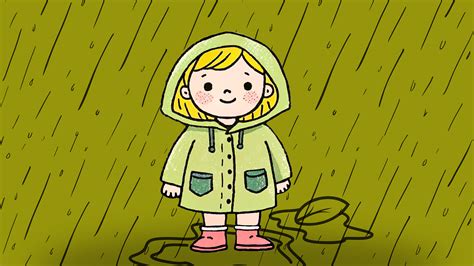 Download Girl, Rain, Shower. Royalty-Free Stock Illustration Image ...