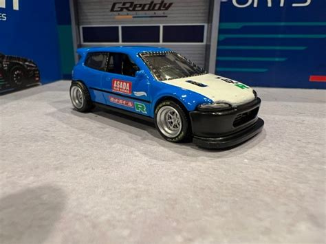 Hot Wheels EG Custom Civic Honda Real Rider Swap Etsy