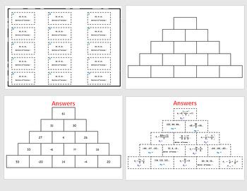 Arithmetic Sequences Pyramid Game By Mathnohow Tpt