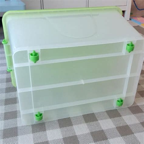 Plastic Storage Box With Wheels, Furniture & Home Living, Home ...