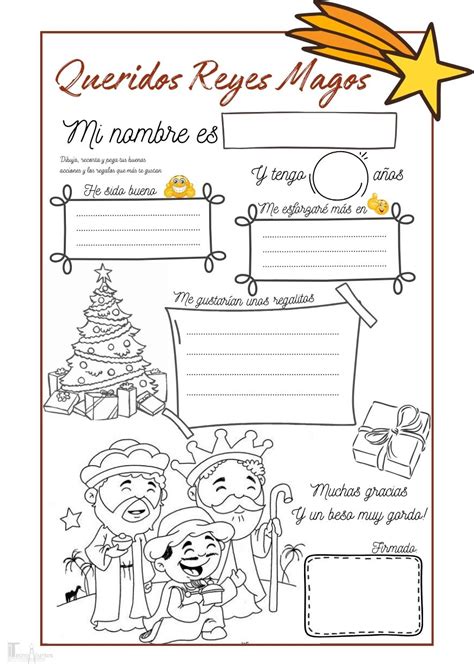 5 Cartas A Los Reyes Magos Para Imprimir PDFs GRATIS