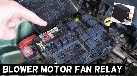 CHRYSLER 300 HEATER BLOWER MOTOR FAN RELAY LOCATION REPLACEMENT BLOWER