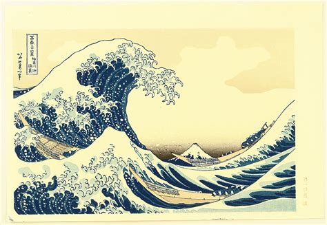 Japanese Print "Thirty-six Views of Mt.Fuji - The Great Wave" by ...