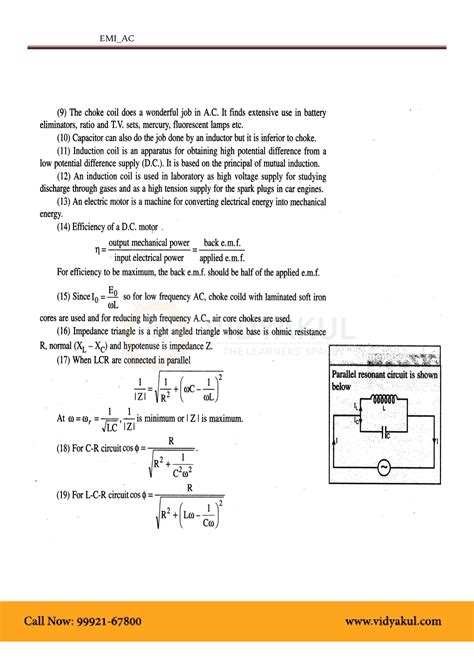 Class 12th Physics Alternating Current Ncert Notes Cbse 2023