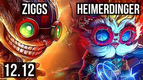 ZIGGS Vs HEIMERDINGER MID 4 8M Mastery 5 0 6 1300 Games EUW