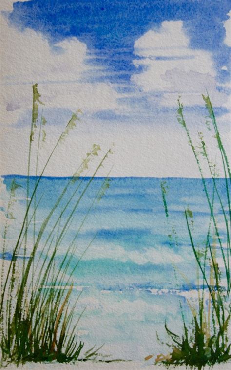 Sea Grass Original Watercolor Painting By Janemayjones On Etsy Art Painting Watercolor