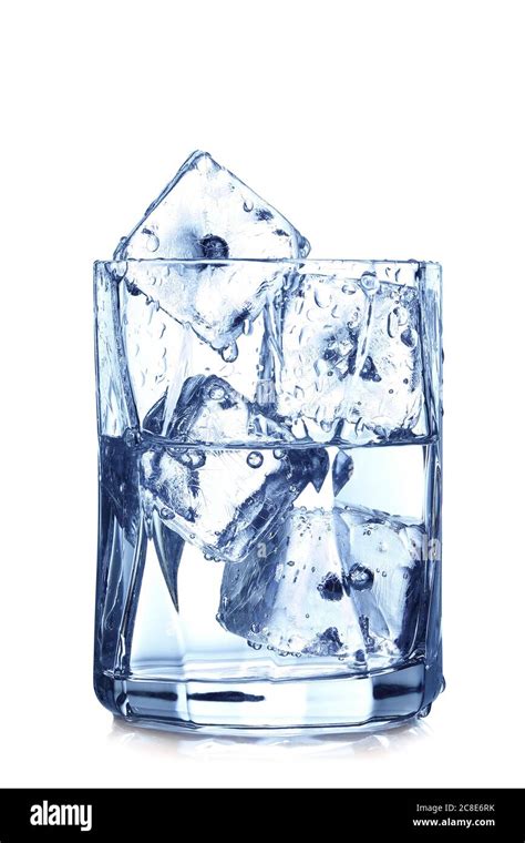 Glass Of Water With Ice Cubes Hi Res Stock Photography And Images Alamy