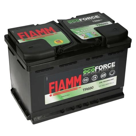 Fiamm Eco Force 12V 70Ah 680A EN Autobatterien Batcar De Shop AGM