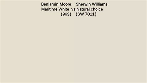 Benjamin Moore Maritime White Vs Sherwin Williams Natural Choice