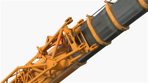 Compact Crane Liebherr With Concrete Barriers 3d Model 169 3ds Fbx