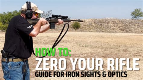 How To: Zero your Rifle with Iron Sights and Optics - XS Sights