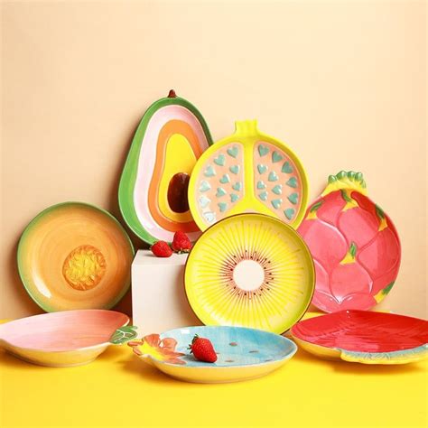 Dinner Plates With Fruit Design Fruit Design Ceramic Plates Fruit Plate