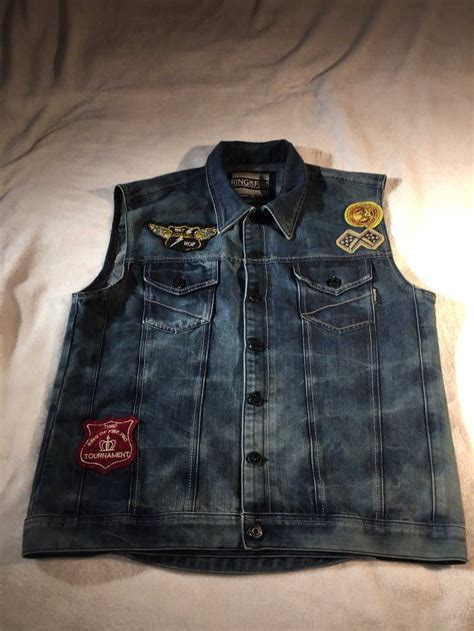 Ring Of Fire Ring Of Fire X Denim Vest W Patches Gem