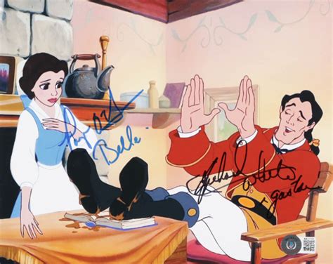 Richard White & Paige O'Hara Signed "Beauty and The Beast" 8x10 Photo ...