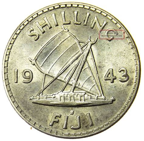 Fiji Shilling Silver Coin Lustrous