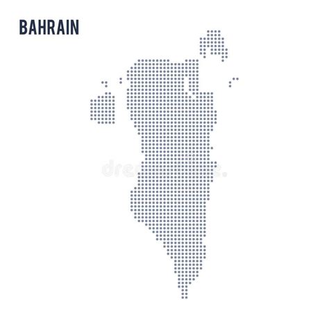 Bahrain Set Isolated Bahrain On White Background Stock Vector