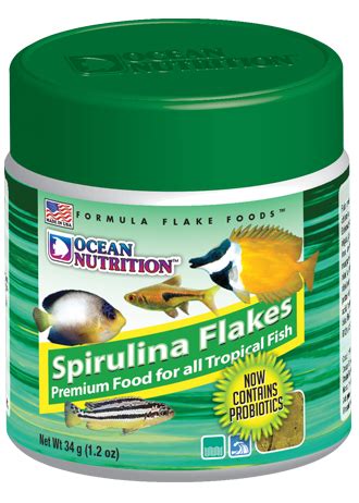 Ocean Nutrition Spirulina Flakes Gramos Virtual Aquarium Gt