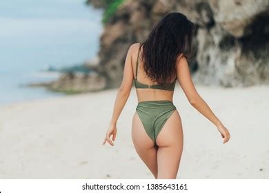 Backside View Beautiful Girl Sexy Ass Foto De Stock