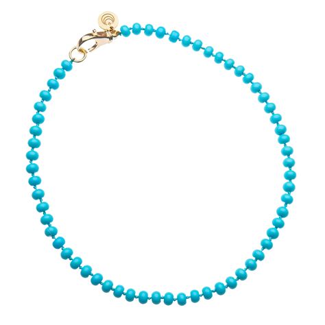 Turquoise Beaded Necklace Jane Win Jewelry