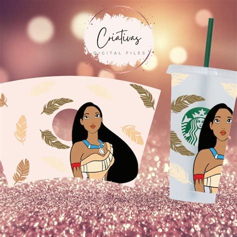 Starbucks Wrap Pocahontas Starbucks Wrap Starbucks 24oz Etsy