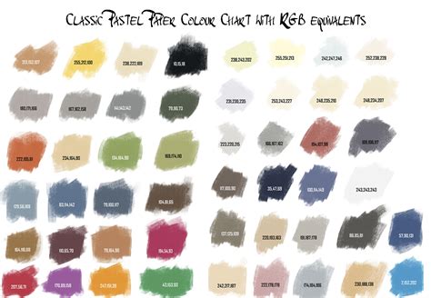 Pastel Color Chart Rgb | Images and Photos finder