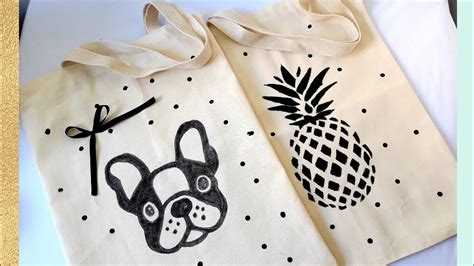 Como Pintar Ecobags A M O E Personalizadas Youtube