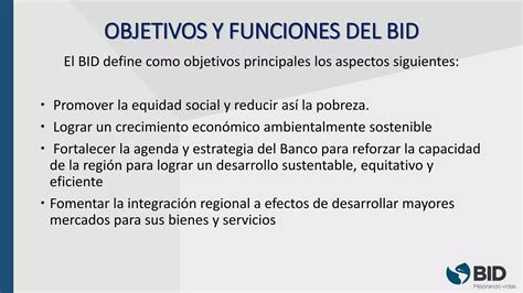 Bid Banco Interamericano De Desarrollo Derecho Internacional Ppt