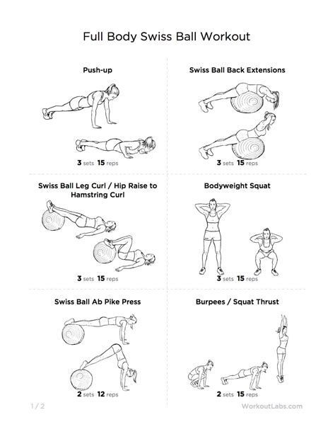 Full Body Swiss Ball Workout For Men And Women