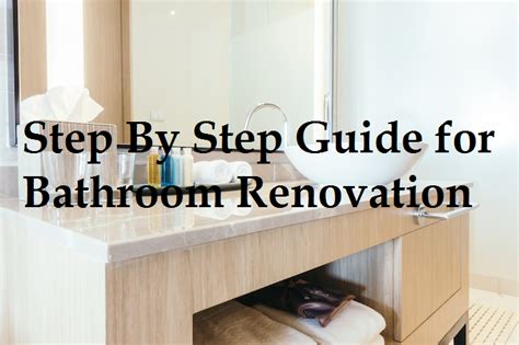 Bathroom Renovations Get Step By Step Guide