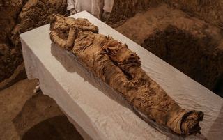 Linen Wrapped Mummy Found Inside Year Old Tomb In Luxor Live