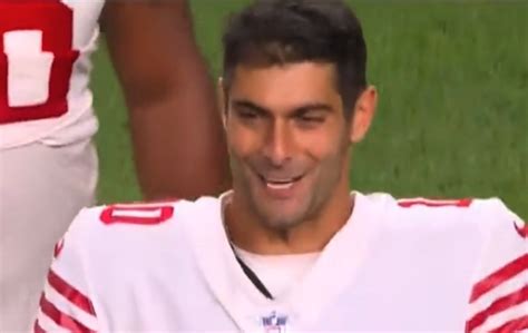 Former 49ers TE Rips Jimmy Garoppolo For Smiling After Loss