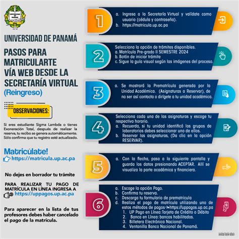 Informaci N De Matr Cula Universidad De Panam